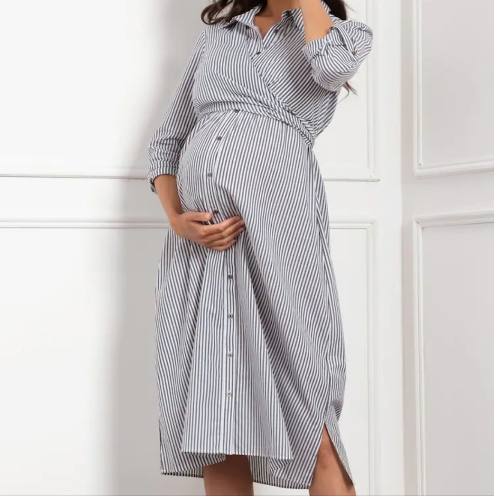 Maternity/breastfeeding Shirtdress